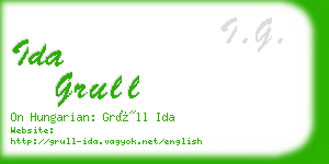 ida grull business card